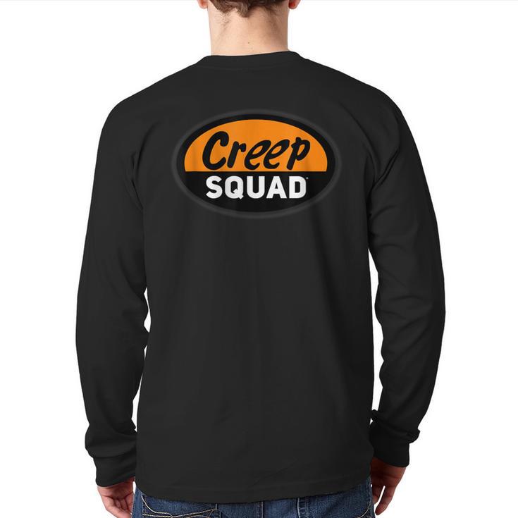 Creep Squad Geek Squad Parody Black Back Print Long Sleeve T-shirt