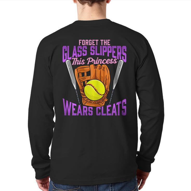 Cute Forget The Glass Slippers This Princess Wears Cleats Back Print Long Sleeve T-shirt