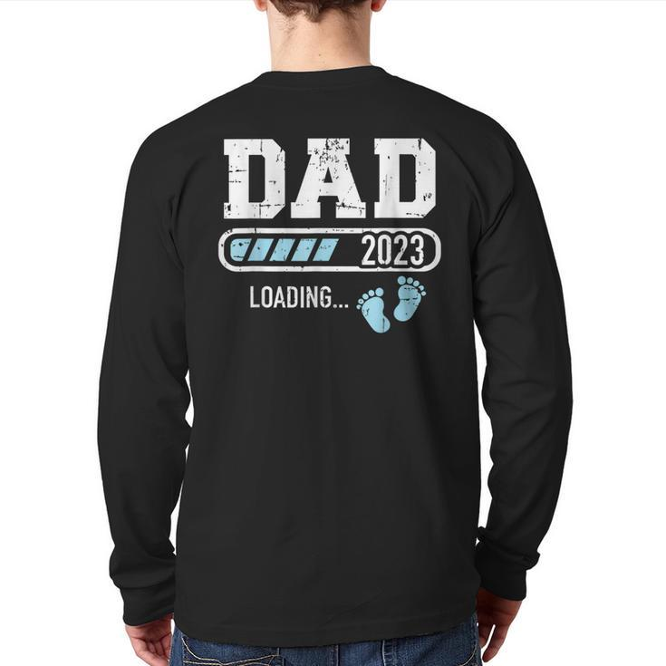 Dad 2023 Loading For Pregnancy Announcement Back Print Long Sleeve T-shirt
