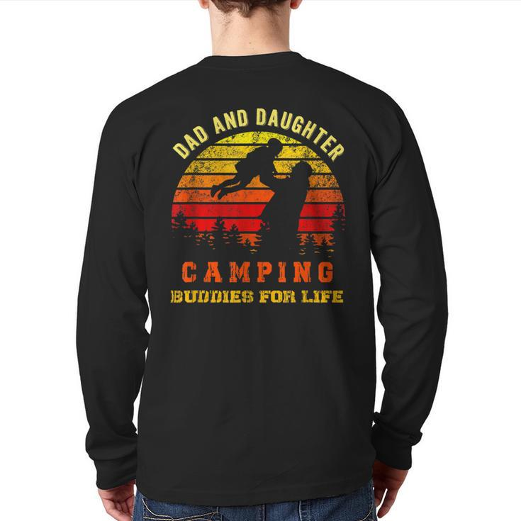 Dad And Daughter Camping Buddies For Life Back Print Long Sleeve T-shirt