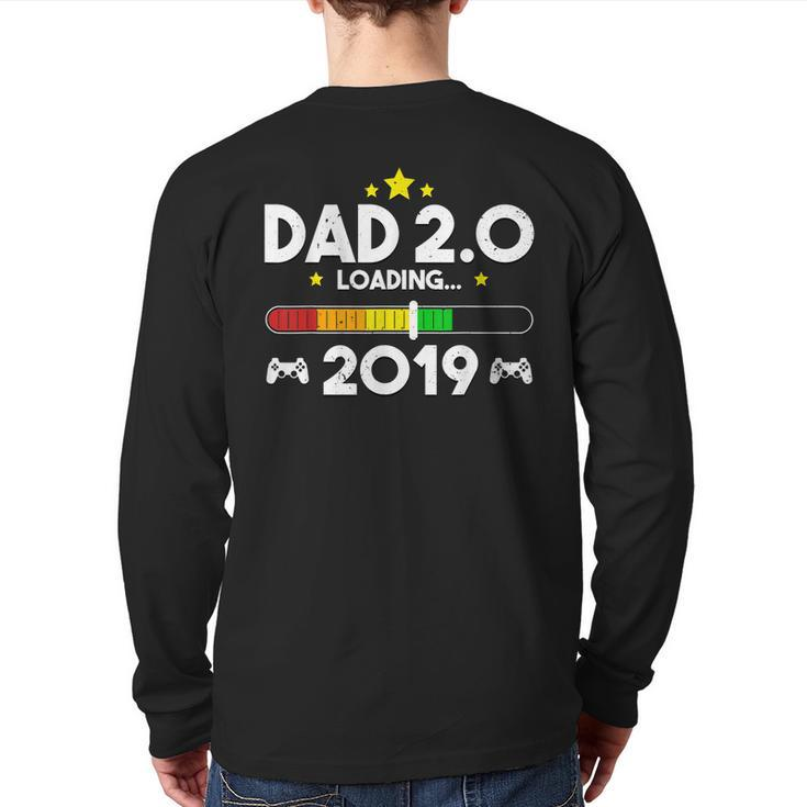 Dad Est 2019 T New Daddy 20 Best Video Games Back Print Long Sleeve T-shirt