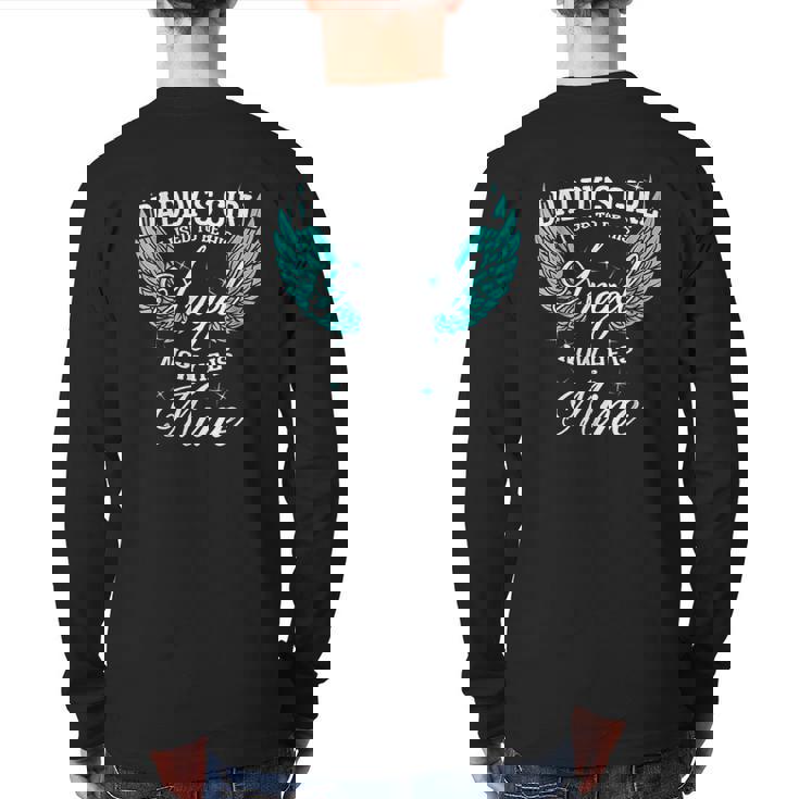 My Dad Is My Guardian Back Print Long Sleeve T-shirt