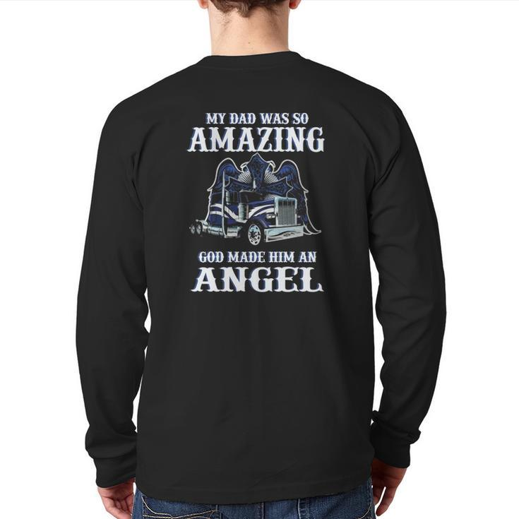 My Dad Was So Amazing God Made Him Angel Gigapixel Back Print Long Sleeve T-shirt