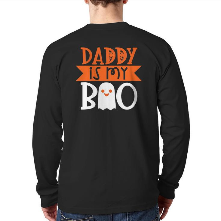 Daddy Is My Boo Fun Cute Halloween Back Print Long Sleeve T-shirt