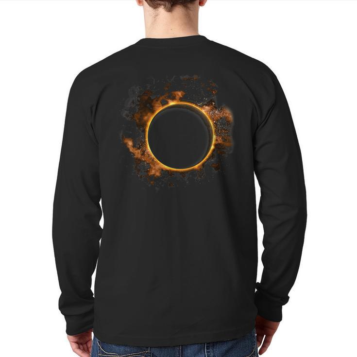 Graphic Total Solar Eclipse August 21 2017 Back Print Long Sleeve T-shirt