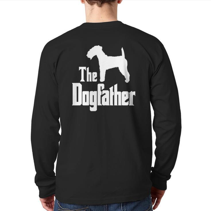 The Dogfather Dog  Lakeland Terrier Back Print Long Sleeve T-shirt