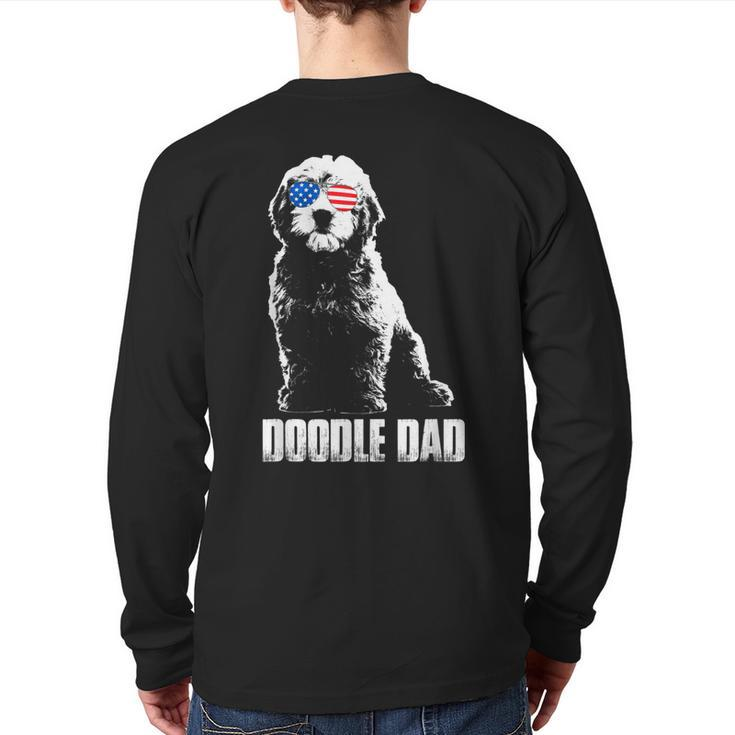 Doodle Dad Men's Goldendoodle Vintage  Back Print Long Sleeve T-shirt