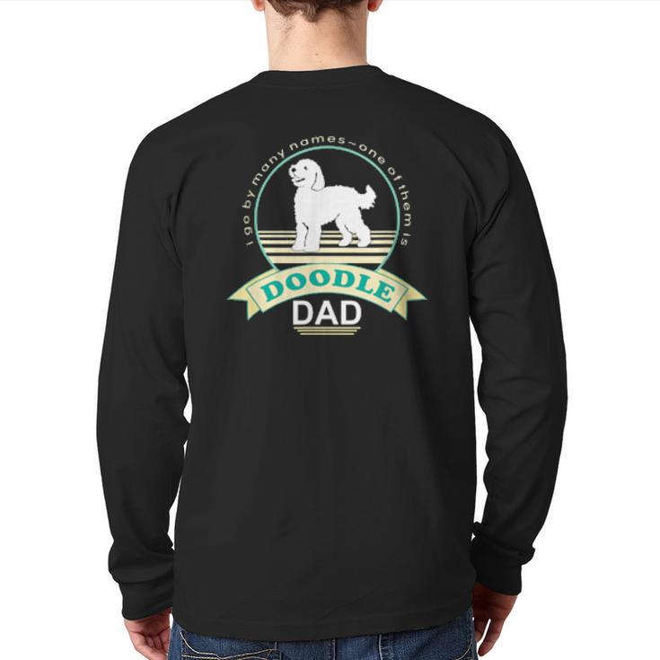 Doodle Dad Nickerstickers Labradoodle Goldendoodle Dog Back Print Long Sleeve T-shirt