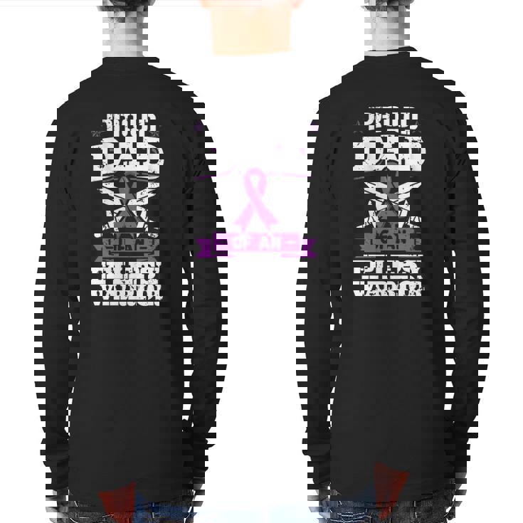 Epilepsy Warrior Dad Proud Epilepsy Awareness Month Back Print Long Sleeve T-shirt