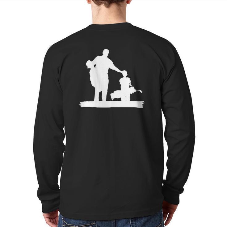 Father & Son Golfing Buddies For Life Back Print Long Sleeve T-shirt