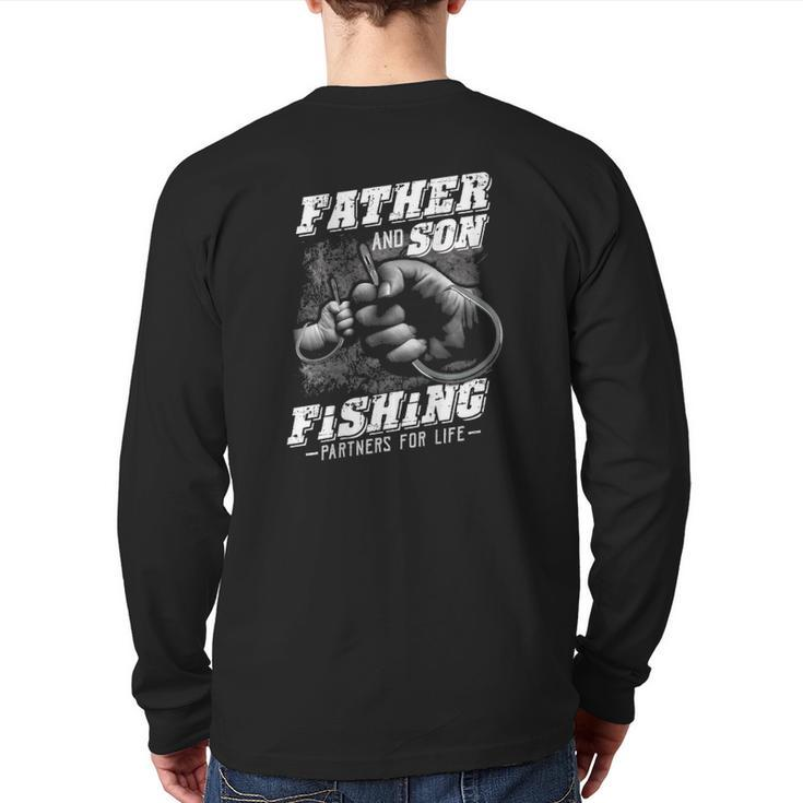 Father And Son Fishing Partner For Life Father Day Back Print Long Sleeve T-shirt