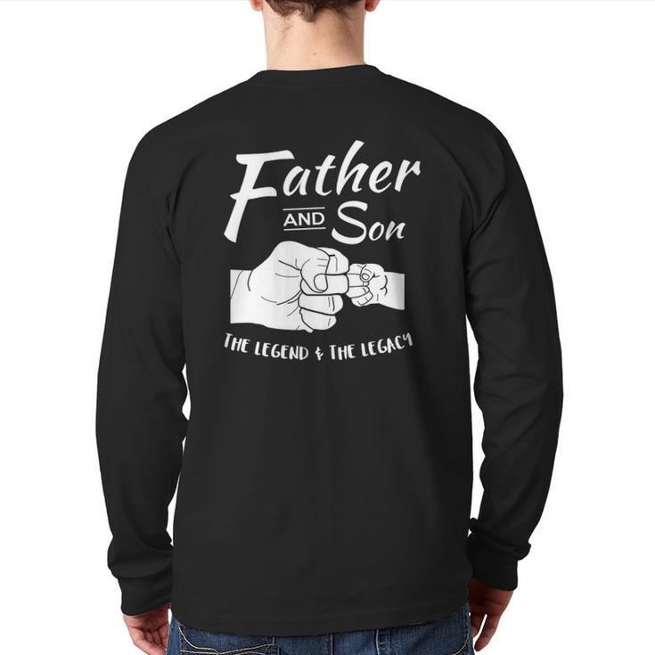 Father Son Matching Outfit Back Print Long Sleeve T-shirt