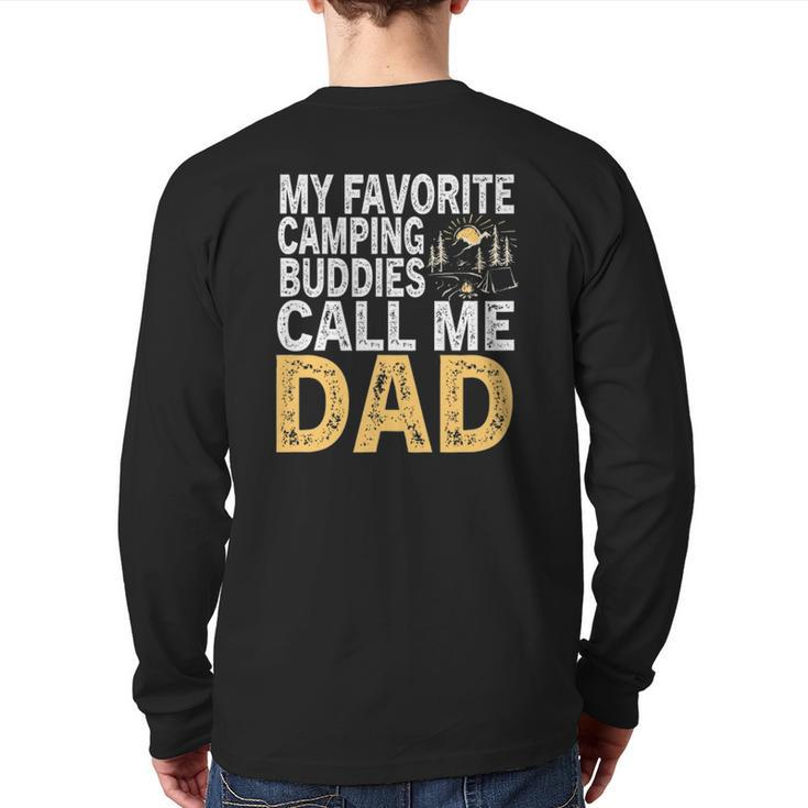 My Favorite Camping Buddies Calls Me Dad Essential Back Print Long Sleeve T-shirt