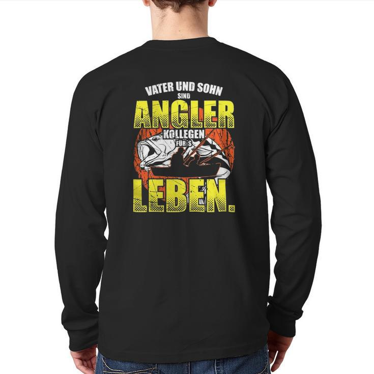 Fischer Fishing Equipment Angler Father And Son Saying Back Print Long Sleeve T-shirt