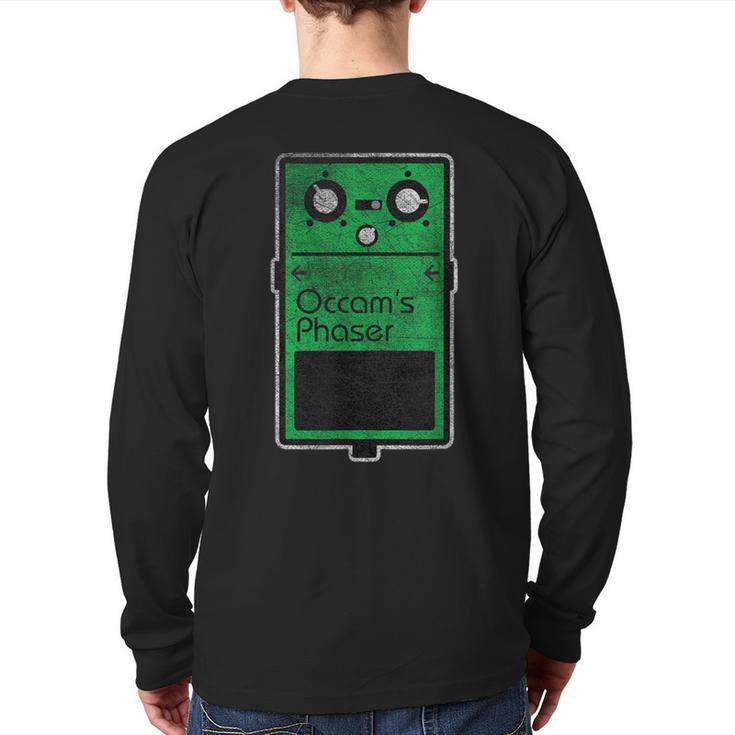 Occam's Phaser Effect Pedal Back Print Long Sleeve T-shirt