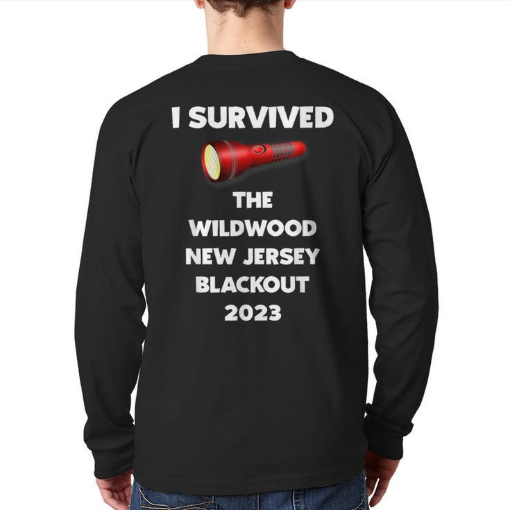 I Survived The Wildwood New Jersey Blackout 2023 Back Print Long Sleeve T-shirt