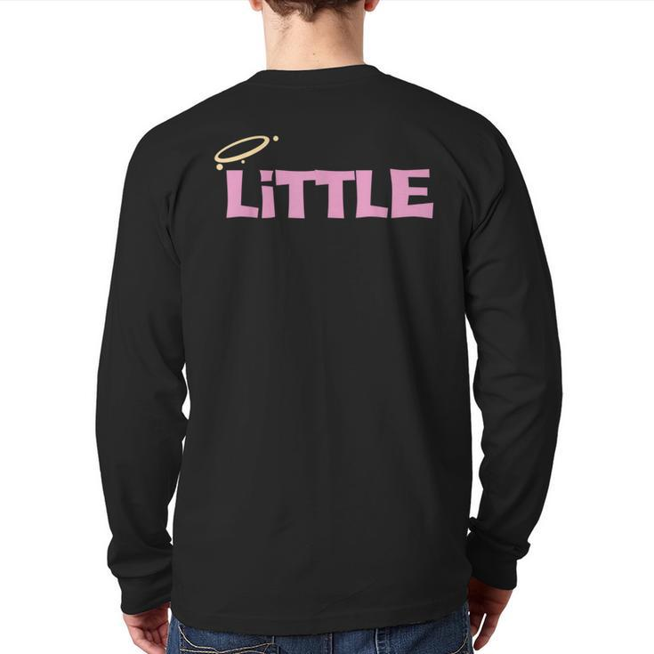 Gbig Big Little Sorority Reveal Family Sorority Little Back Print Long Sleeve T-shirt