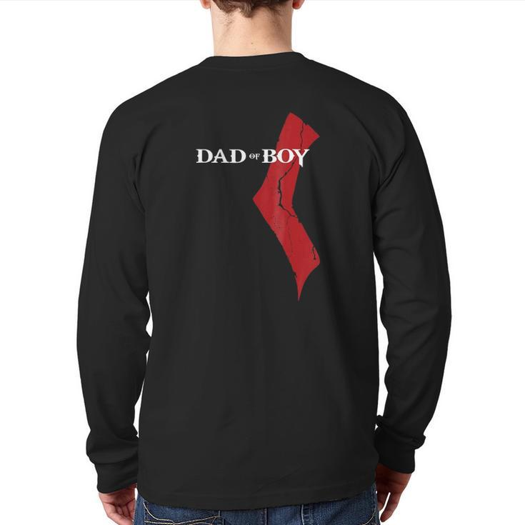 God Of Boy Dad Video Gamefather's Day Edition Back Print Long Sleeve T-shirt