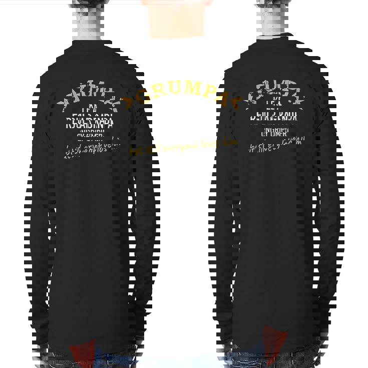 Grandpa Grumpa Back Print Long Sleeve T-shirt