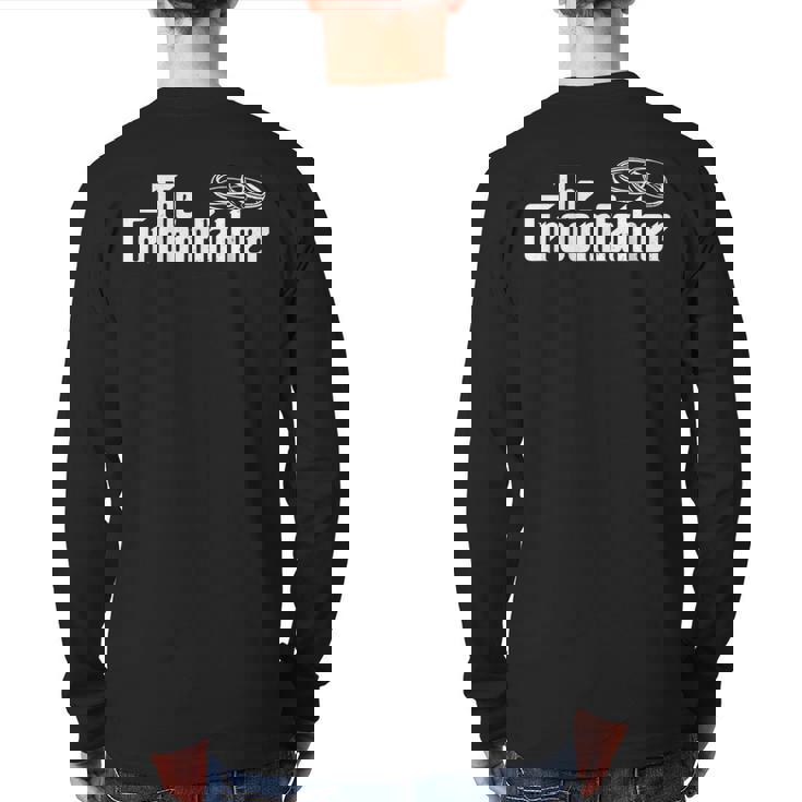 The Groomfather Father Of The Groom Wedding Bride Groom Back Print Long Sleeve T-shirt