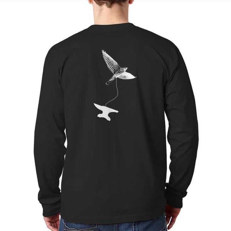 Heavy Falcon T Rocket Launch Parody Back Print Long Sleeve T-shirt