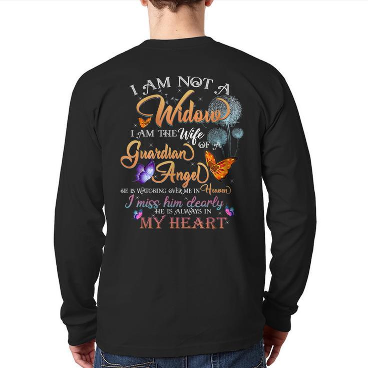 My Husband's Wings Were Ready But My Heart Was Not Memories Back Print Long Sleeve T-shirt