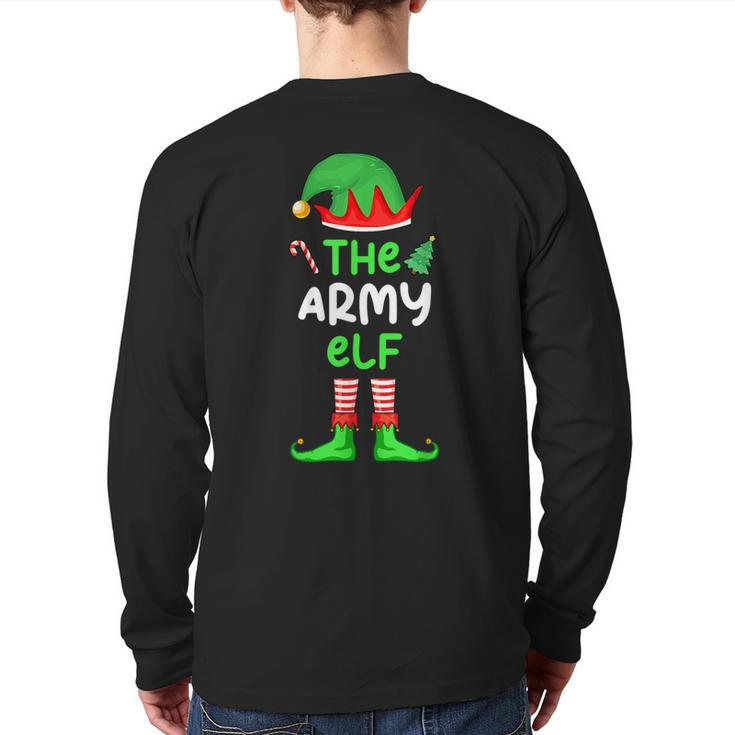 I'm The Army Elf Christmas Family Matching Pajama Back Print Long Sleeve T-shirt