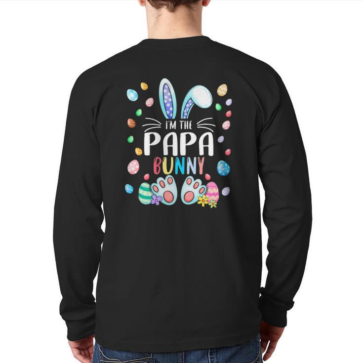 I'm The Papa Bunny Easter Day Family Matching Outfits Back Print Long Sleeve T-shirt