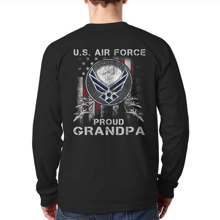 I'm A Proud Air Force Grandpa Back Print Long Sleeve T-shirt