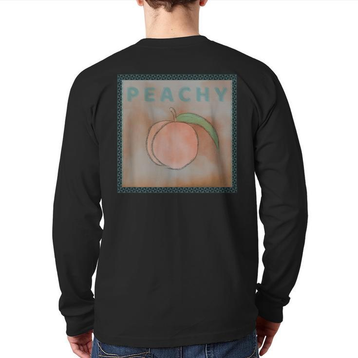 Just Peachy Southern Georgia Vintage Look Graphic Back Print Long Sleeve T-shirt