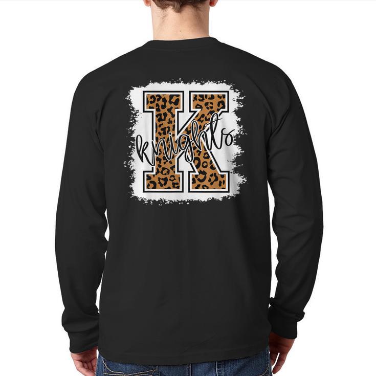 Knights School Sports Fan Team Spirit Back Print Long Sleeve T-shirt