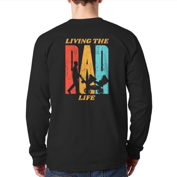 Living The Dad Life Retro Back Print Long Sleeve T-shirt