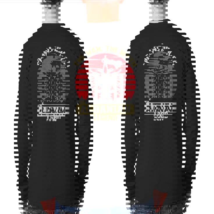 The Man The Myth The Albanian Legend Dad Back Print Long Sleeve T-shirt