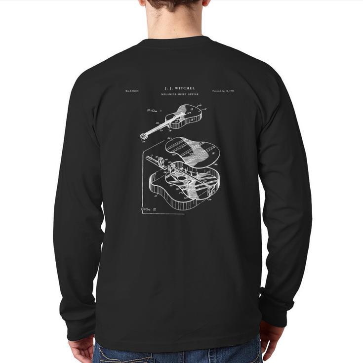 Martin Guitar Patent Music Back Print Long Sleeve T-shirt