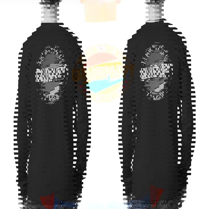 Mens Grandpappy S From Grandchildren Grandpappy Myth Legend Back Print Long Sleeve T-shirt