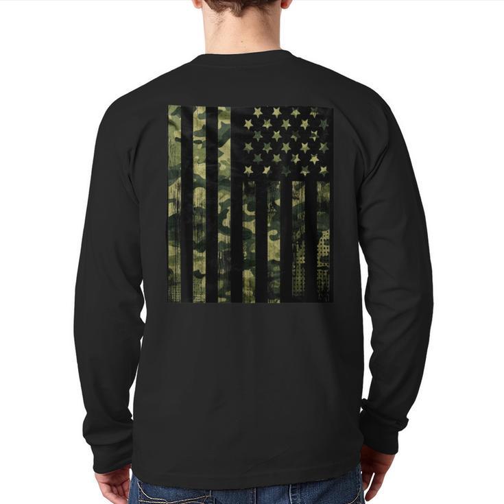 Men's Non-Typical Series Military Fatigue Men's Tactical Back Print Long Sleeve T-shirt