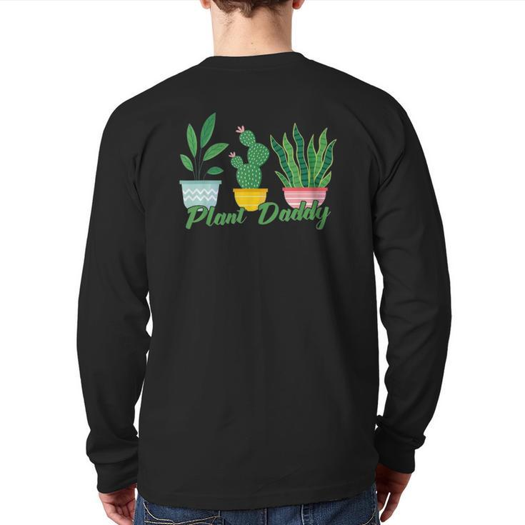 Mens Plant Daddy Gardening Back Print Long Sleeve T-shirt