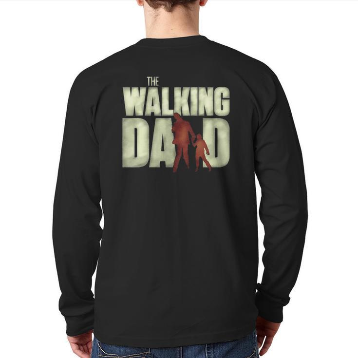 Mens The Walking Dad Cool Father's Day Back Print Long Sleeve T-shirt