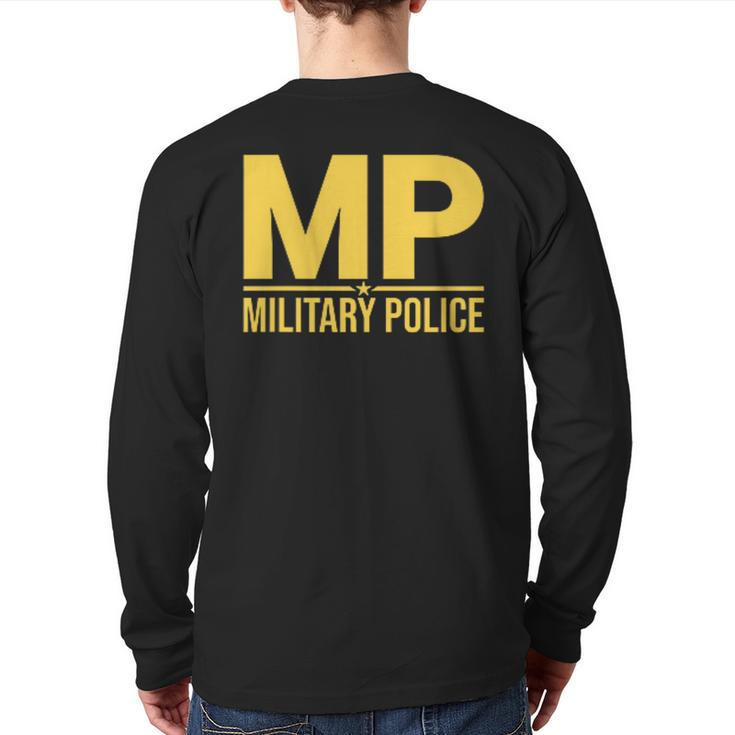 Mp Military Police Corps Us Army Back Print Long Sleeve T-shirt