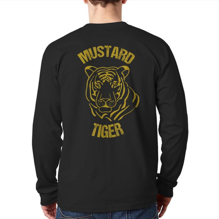 Mustard Tiger Back Print Long Sleeve T-shirt