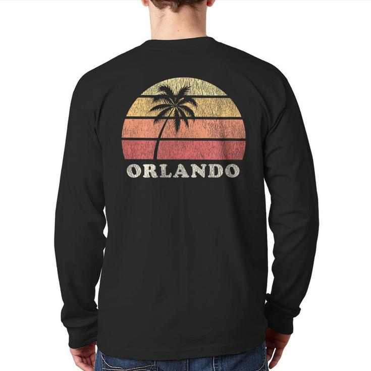 Orlando Fl Vintage 70S Retro Throwback Back Print Long Sleeve T-shirt