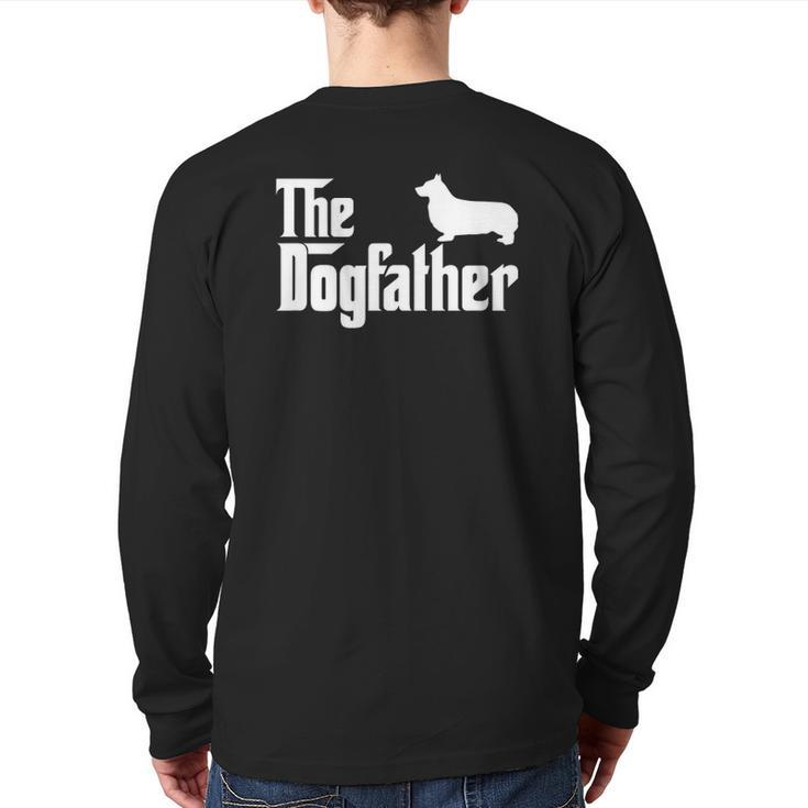 Pembroke Welsh Corgi The Dogfather Back Print Long Sleeve T-shirt