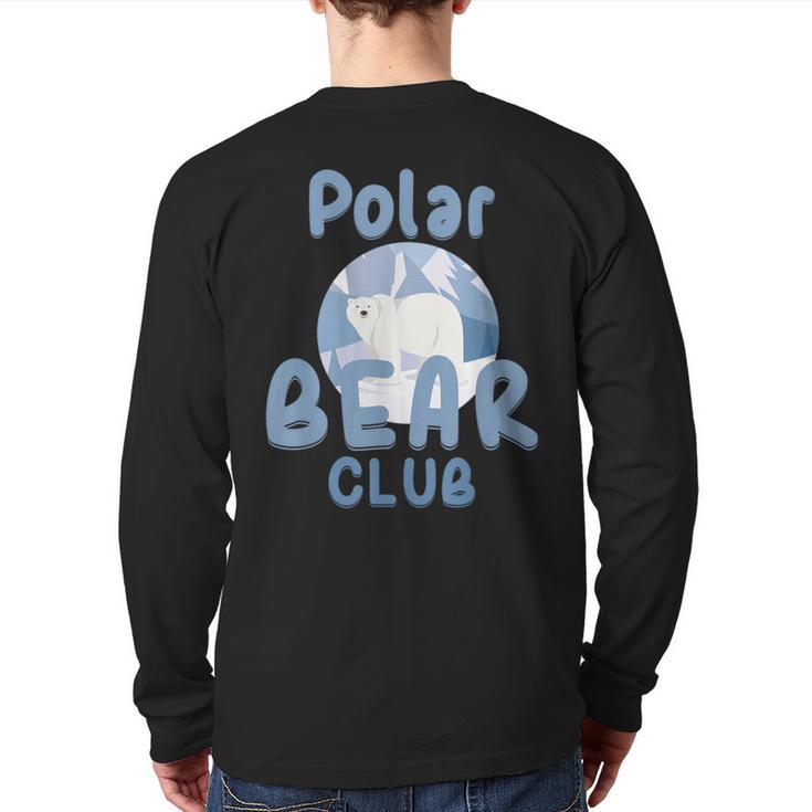 Polar Bear Club Snow Ice Animal Bear Back Print Long Sleeve T-shirt