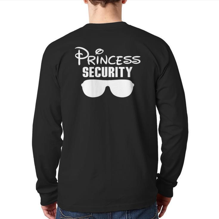 Princess Security Princess For Father And Daughter Zip Back Print Long Sleeve T-shirt