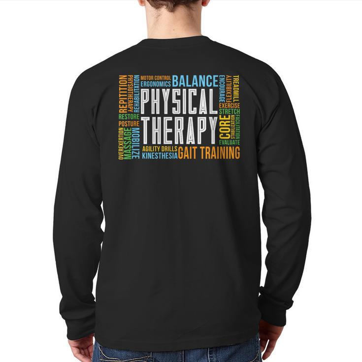 Pt Physical Exercise Physical Therapy Back Print Long Sleeve T-shirt