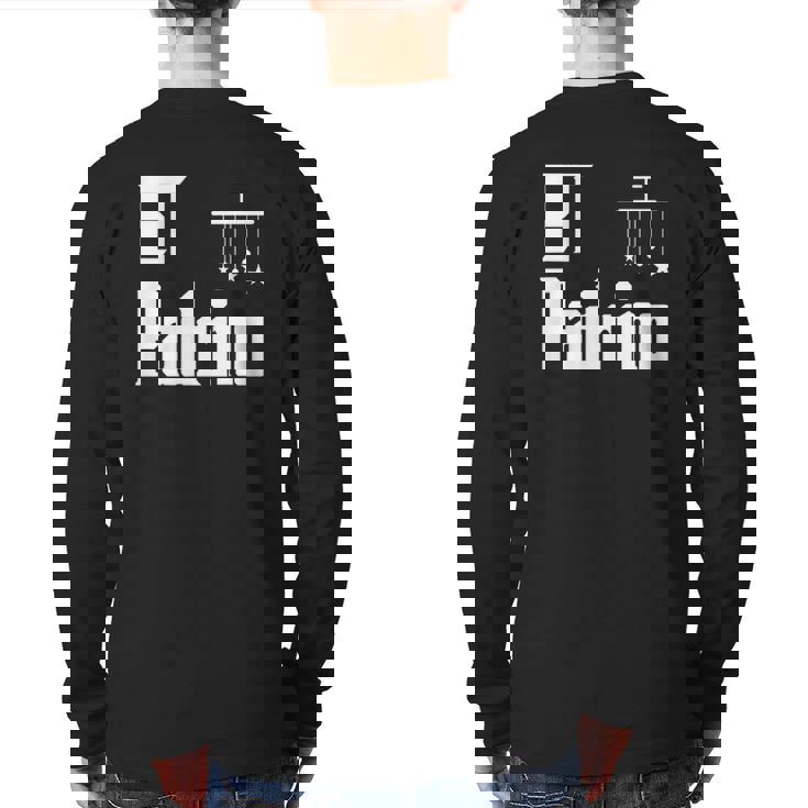 Regalo Para Padrinos De Bautizo Camiseta Graciosa Back Print Long Sleeve T-shirt
