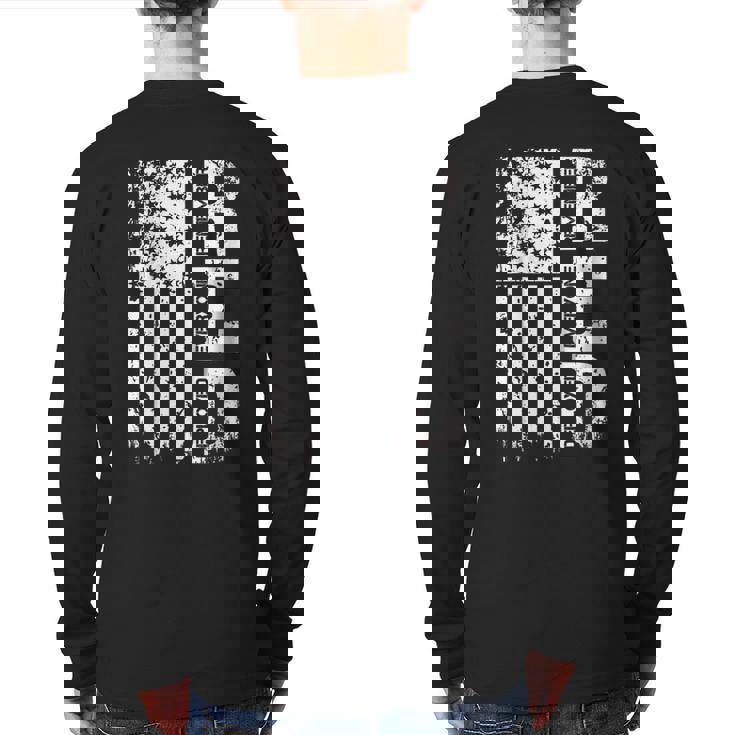 Remember Everyone Veteran Deployed Red Friday Back Print Long Sleeve T-shirt