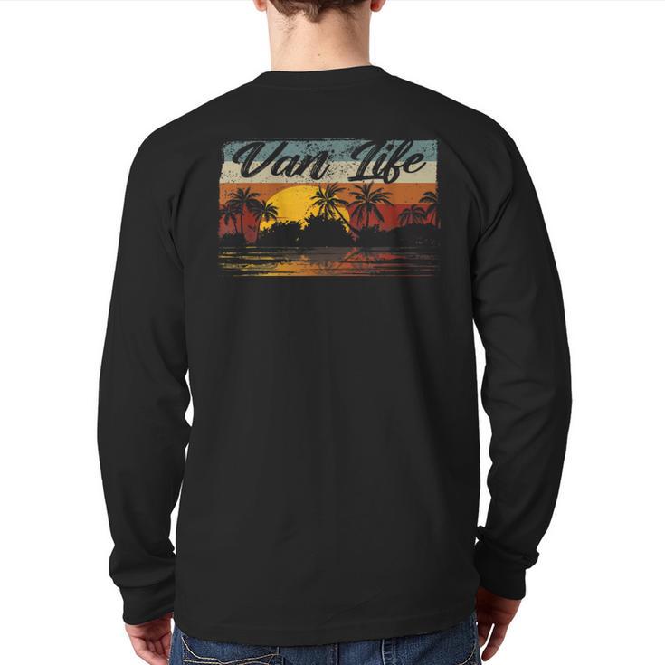 Retro Vintage Van Life Is The Real Adventure Back Print Long Sleeve T-shirt