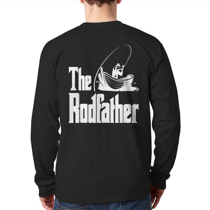 The Rodfather Dad Fishing Gear Christmas Back Print Long Sleeve T