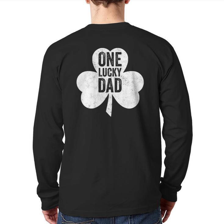 Saint Patrick's Day  One Lucky Dad Back Print Long Sleeve T-shirt